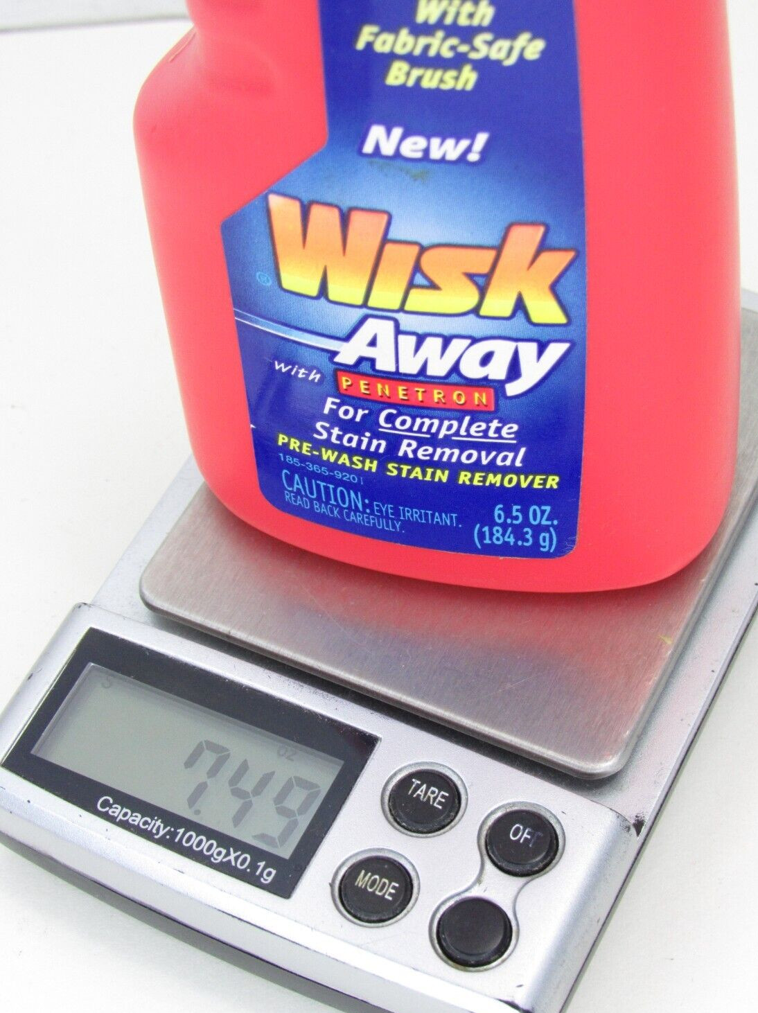 RARE Wisk Away with Penetron Laundry Pre-Wash Stain Remover GEL 1996 Vtg Prop