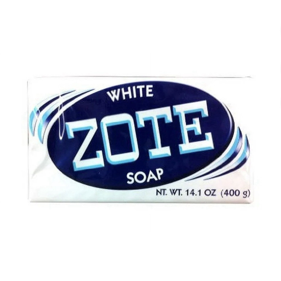 Zote White Laundry Bar Soap Optical Brightener 14.1oz Each (Pack of 4)