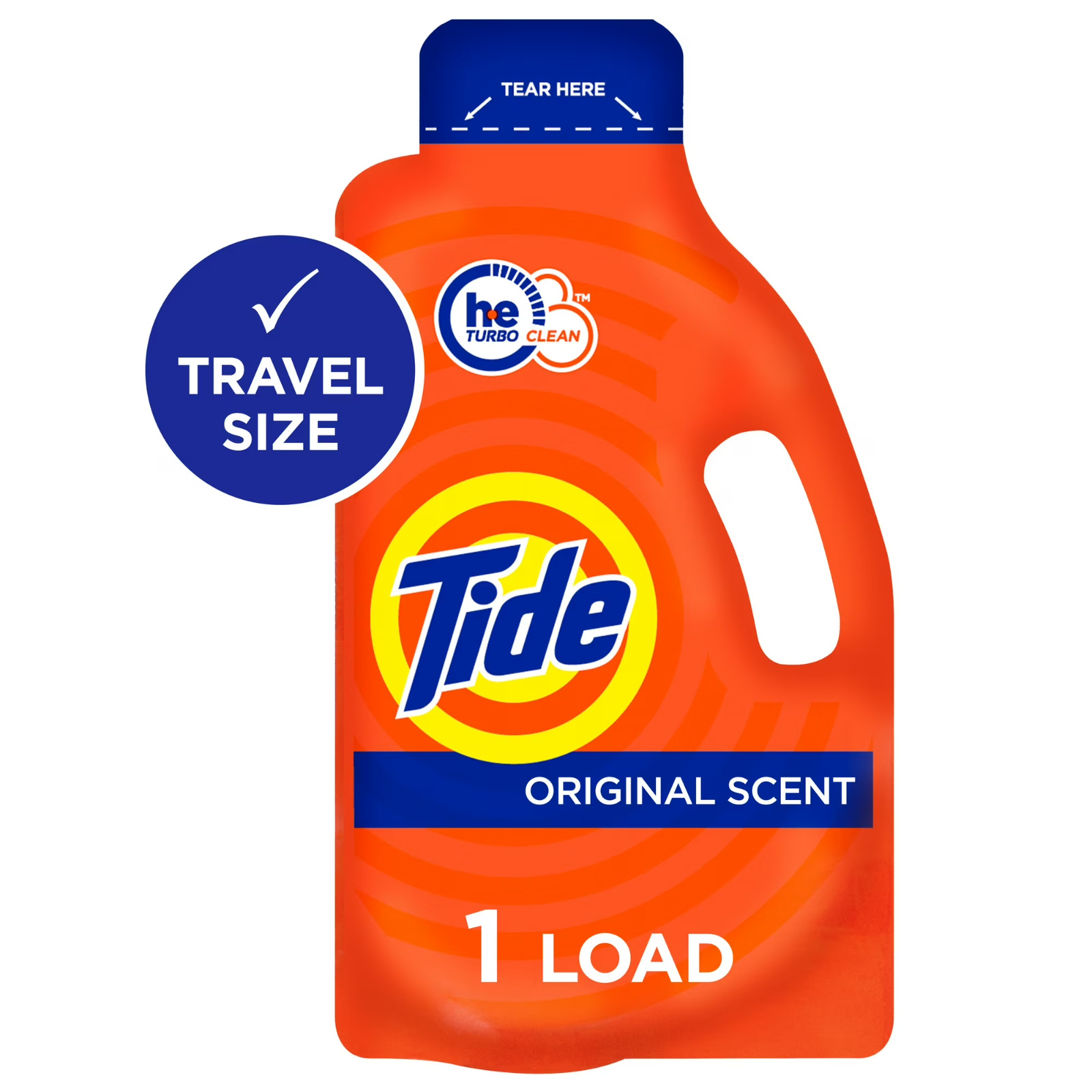 Tide Ultra Concentrated Laundry Detergent and Washing Soap Travel Size 1.31fl oz