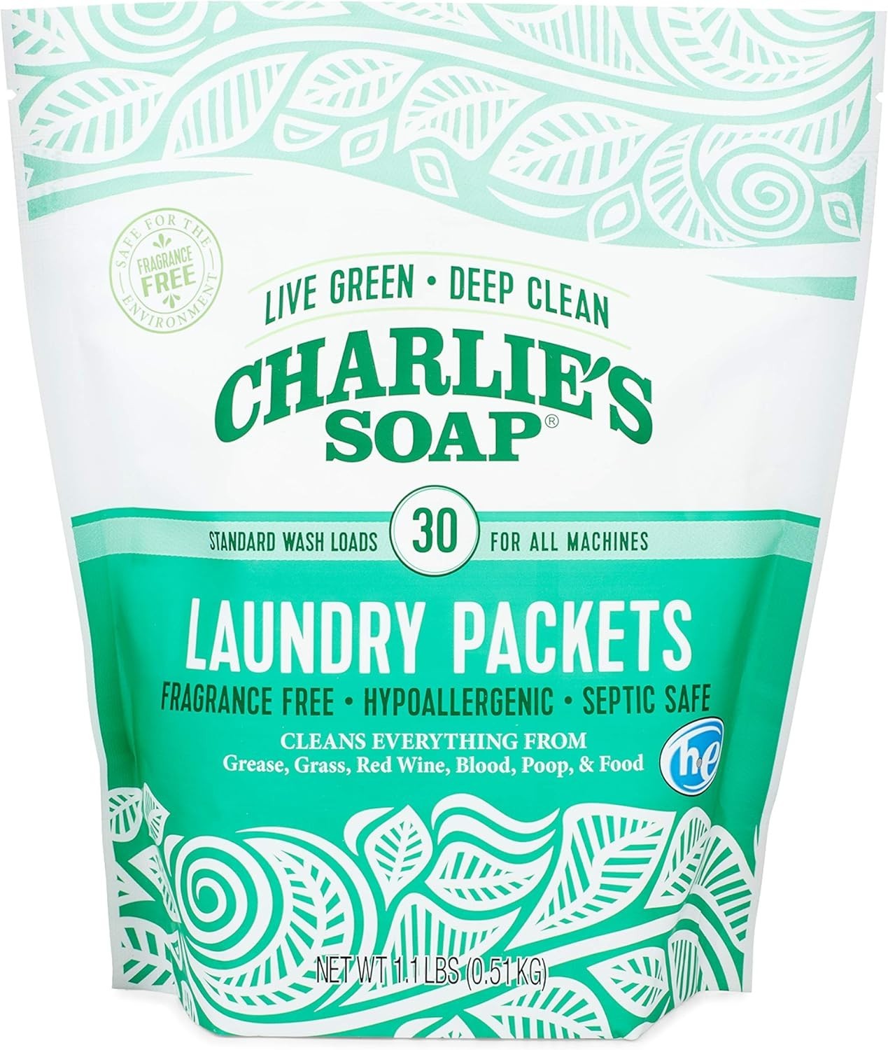 Convenient 90 Load Fragrance-Free Laundry Packets – Safe for Sensitive Skin