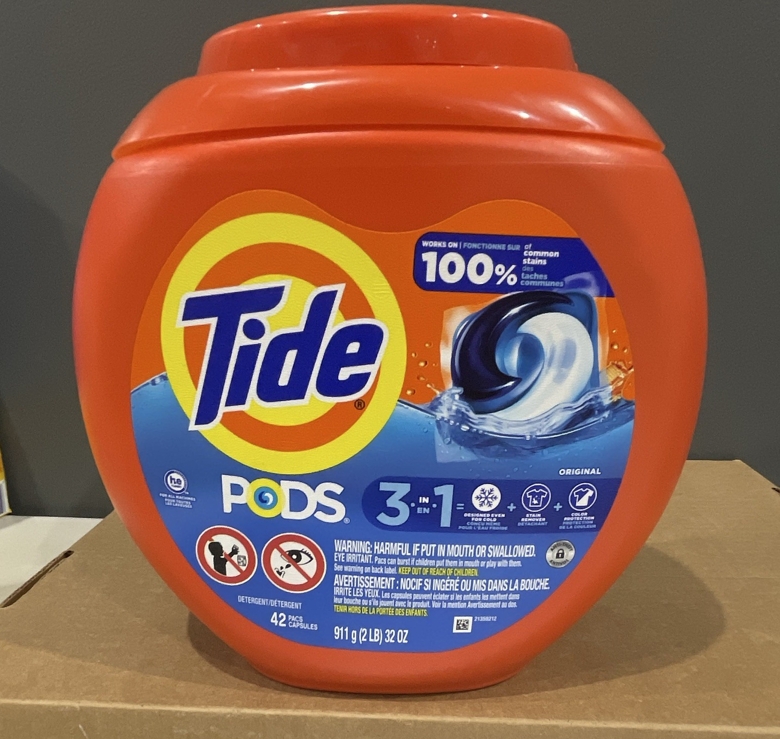 Tide PODS 3-in-1 Original Laundry Detergent Pods 42ct HE Washing Machine