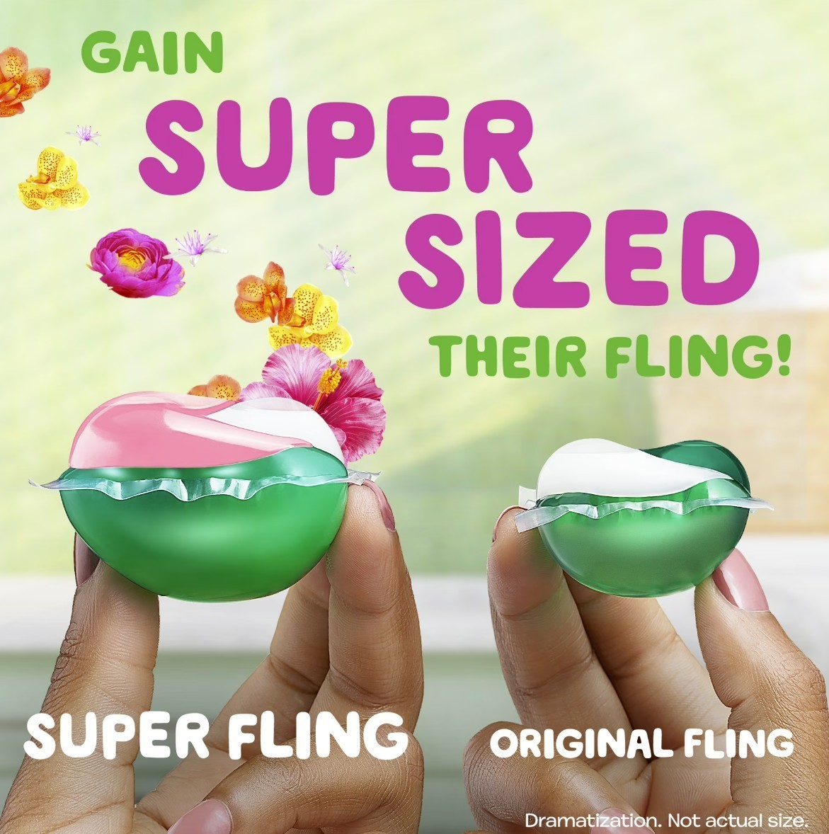 [FASH SALE] Gain Plus Flings Laundry Detergent Pacs Happy Hibiscus 32 Ct 2 Pack