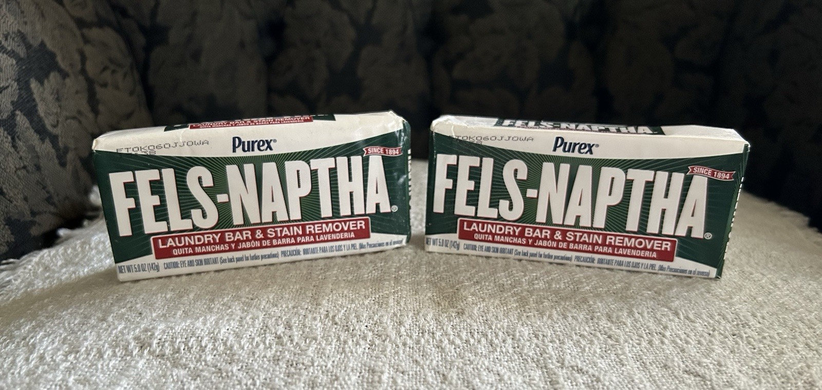 2 PK – Fels-Naptha Laundry Bar And Stain Remover 5 Ounce , Clean Home , Soap