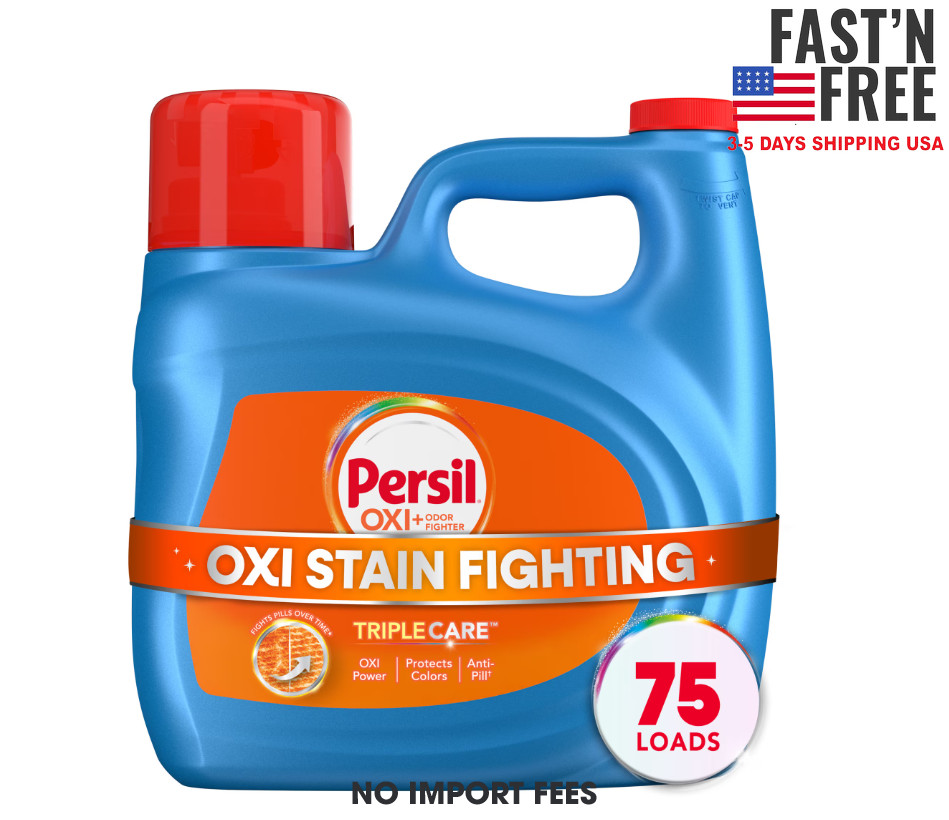 Persil Advanced Clean Oxi+Odor Fighter Liquid Laundry Detergent, 126 fl oz