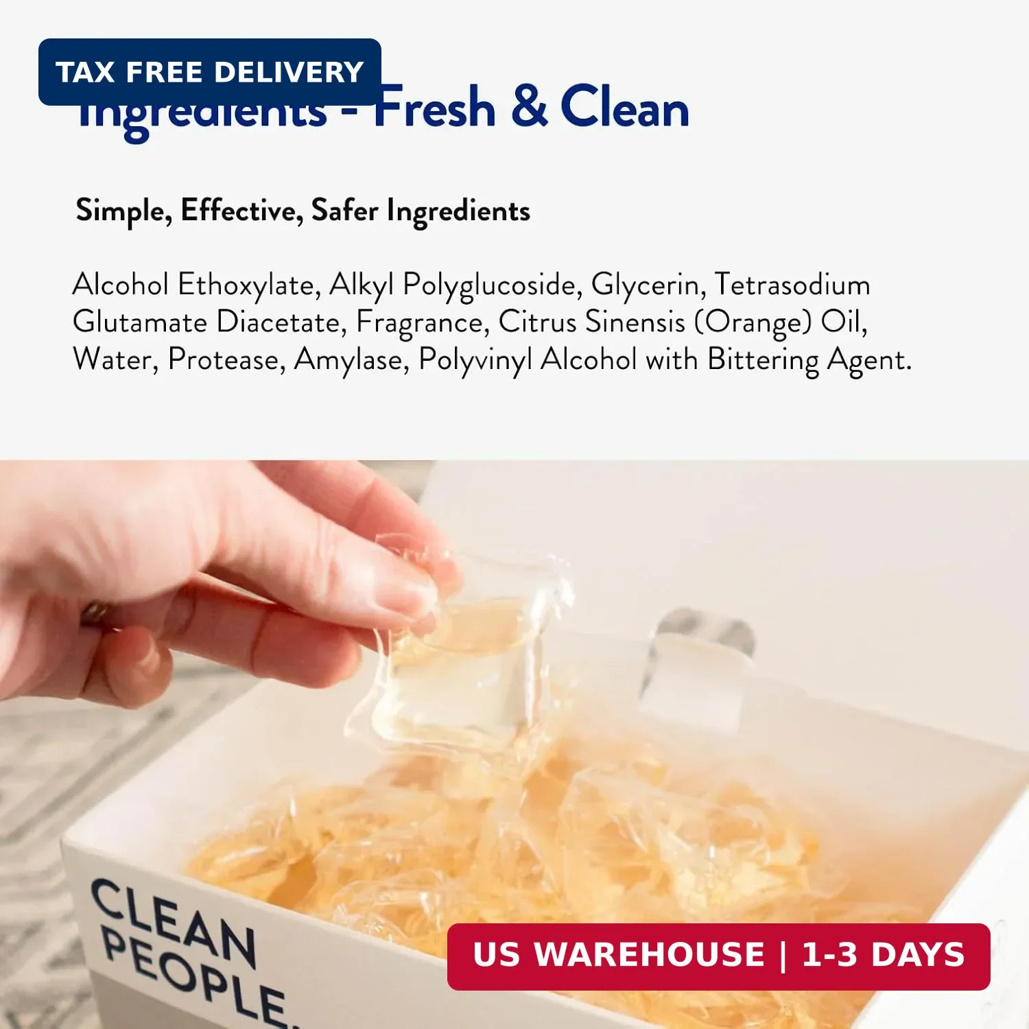 The Clean People Laundry Detergent Pods – Hypoallergenic Laundry Pods – Ultra Co
