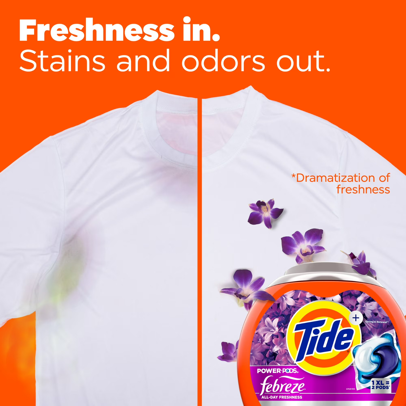 [SALE] Tide Power PODS® Laundry Detergent Pacs Spring & Renewal, 45 Count