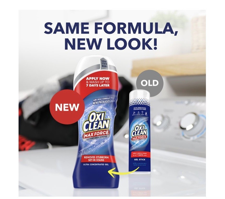 OxiClean Max Force Laundry Stain Remover Gel Stick, 6.2 fl oz. 3PK