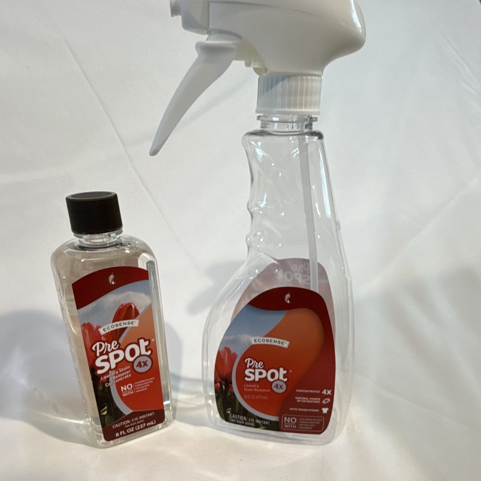 Ecosense PreSpot 4X Concentrated Fabric Laundry Stain Remover 8 fl oz 2 Pack