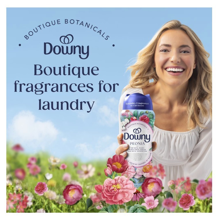 SALE-Downy Boutique Botanicals In-Wash Scent Booster Beads Peonia 21.1 oz 2 Pack