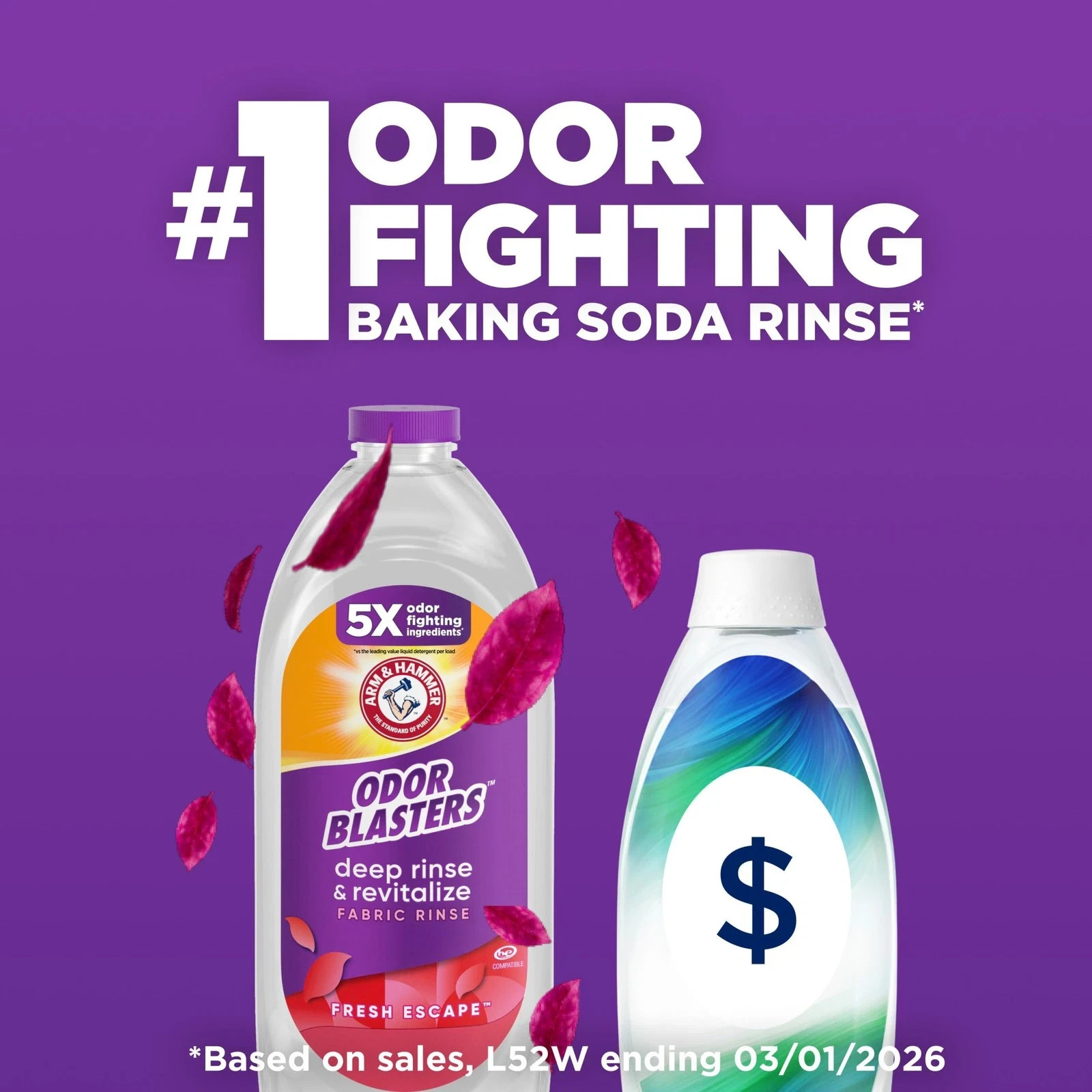 ARM & HAMMER Odor Blasters Deep Rinse and Revitalize Fabric Rinse, Laundry Ad…