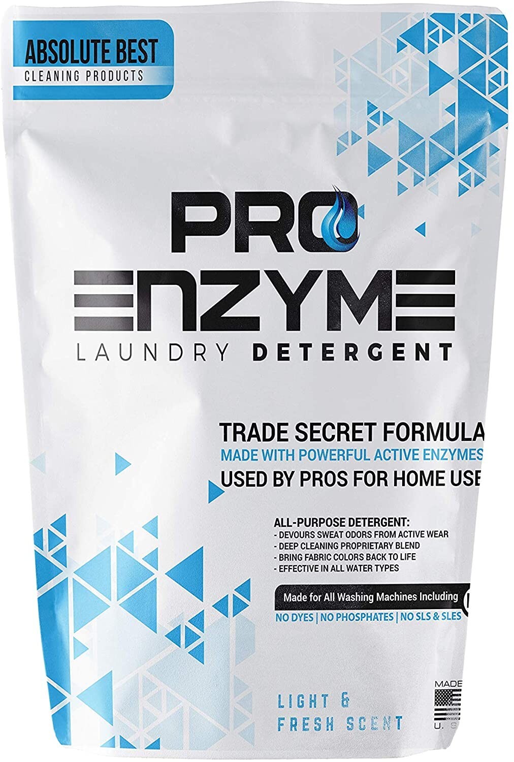 Pro-Enzyme Laundry Detergent Powder Proprietary Active Enzyme Destroy Odor 96 Ld