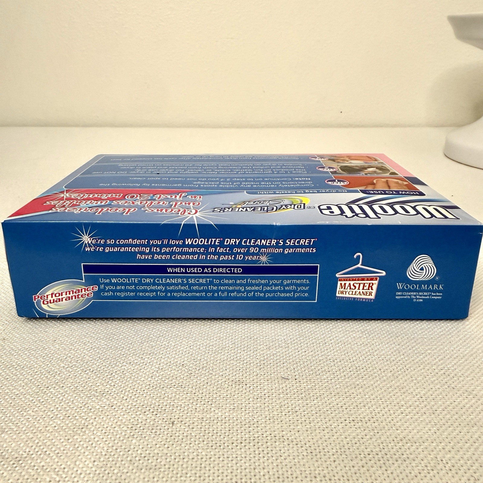Woolite Dry Clean At Home Dry Cleaner’s Secret 1 Full Box 6 Cloths New