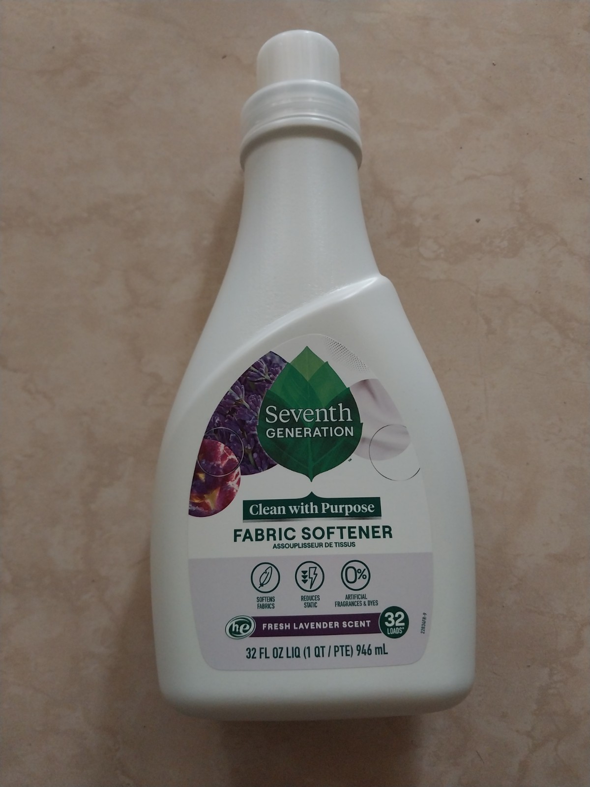 Seventh Generation Clean With Purpose Fabric Softener, Fresh Lavender 32 fl oz
