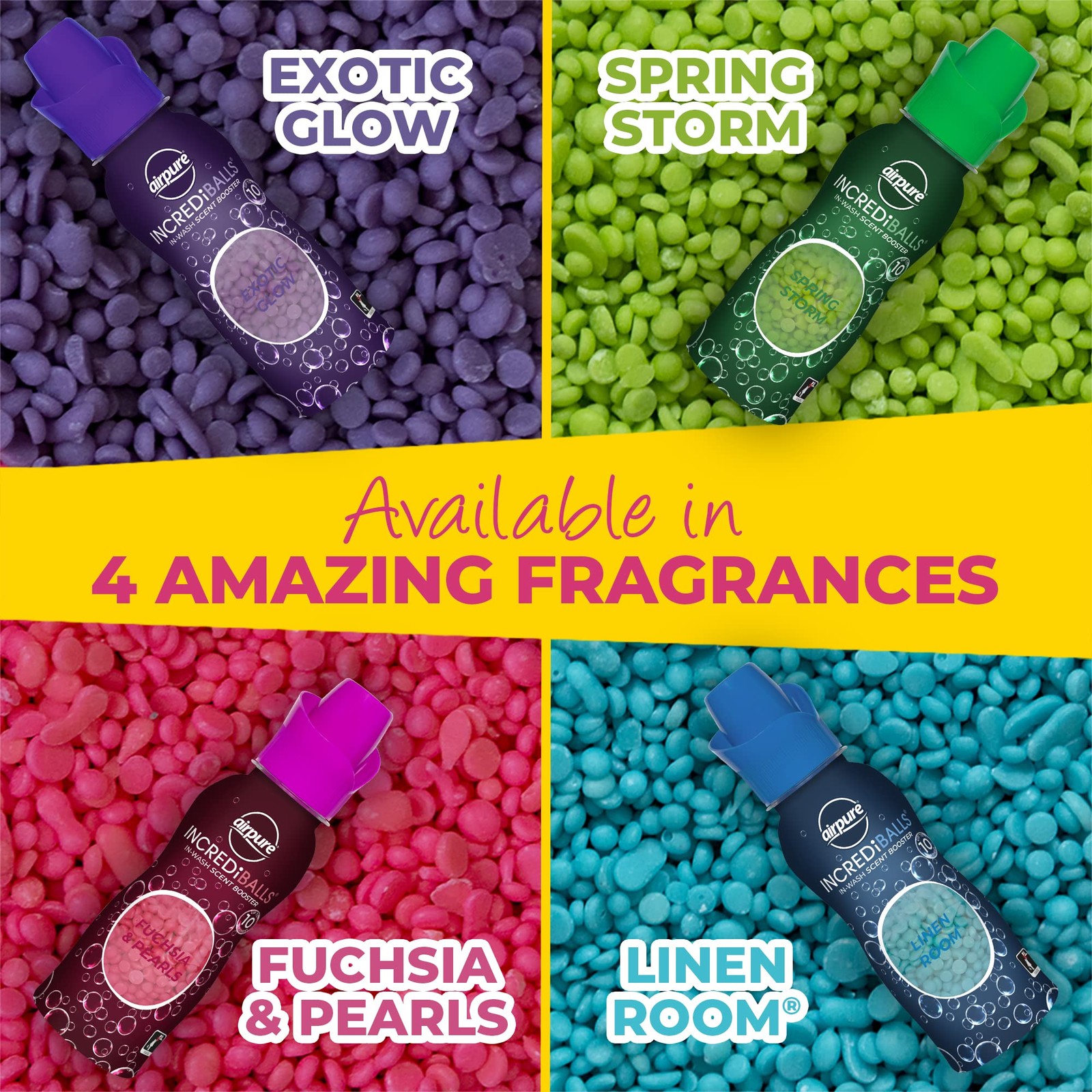 INCREDiBALLS InWash Scent Booster of , Enough for 10 Washes, Add It…