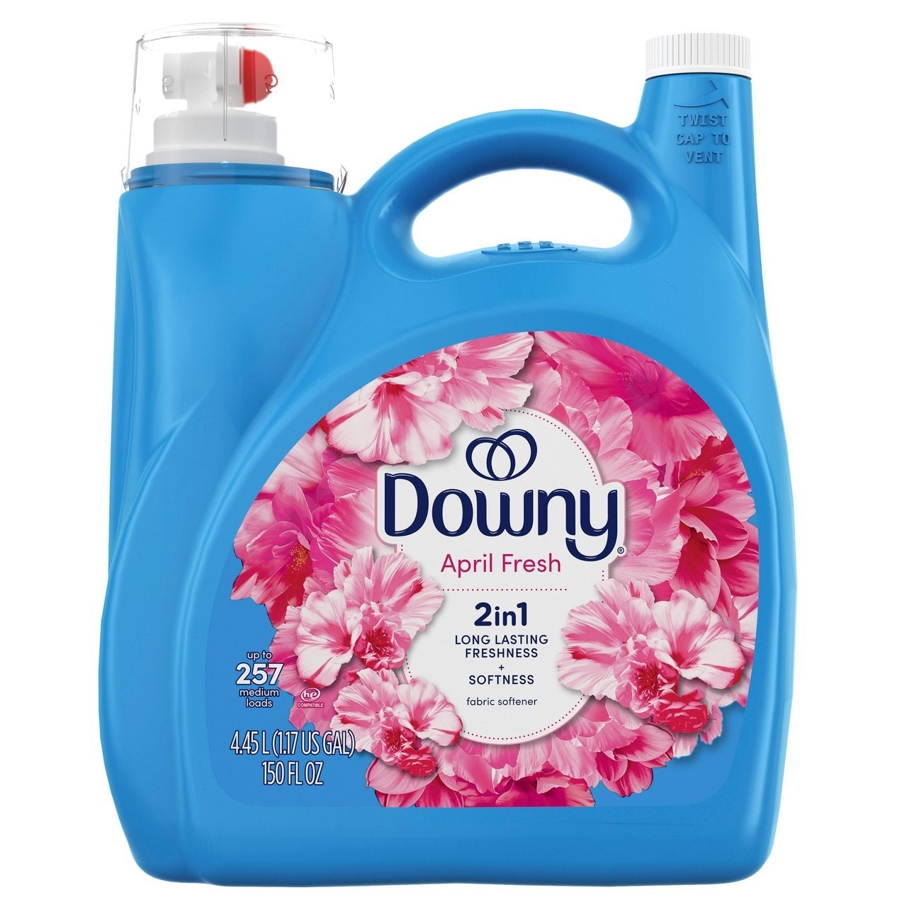 Downy Soft & Fresh Liquid Fabric Softener, April Fresh, 257 loads, 150 fl. oz.