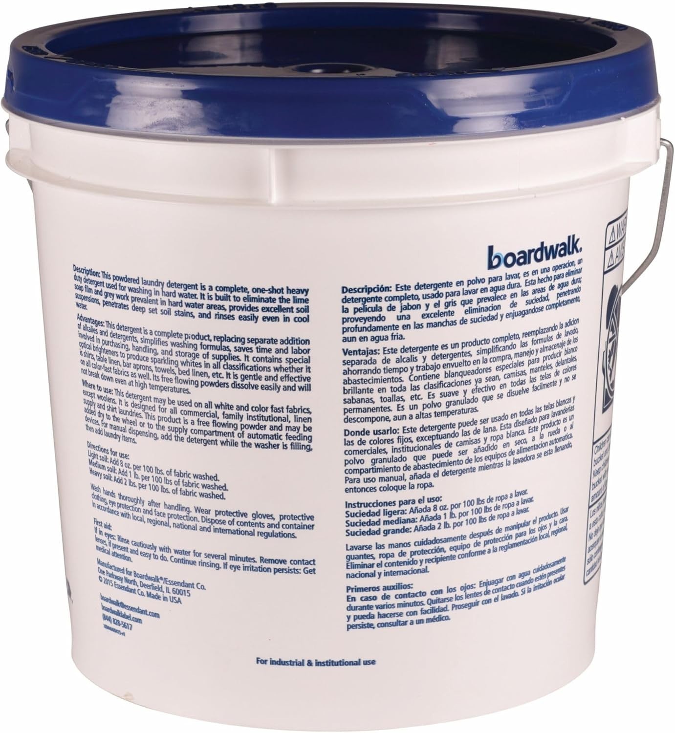 Industrial Low Suds Laundry Detergent – 40lb Pail with Fresh Lemon Aroma