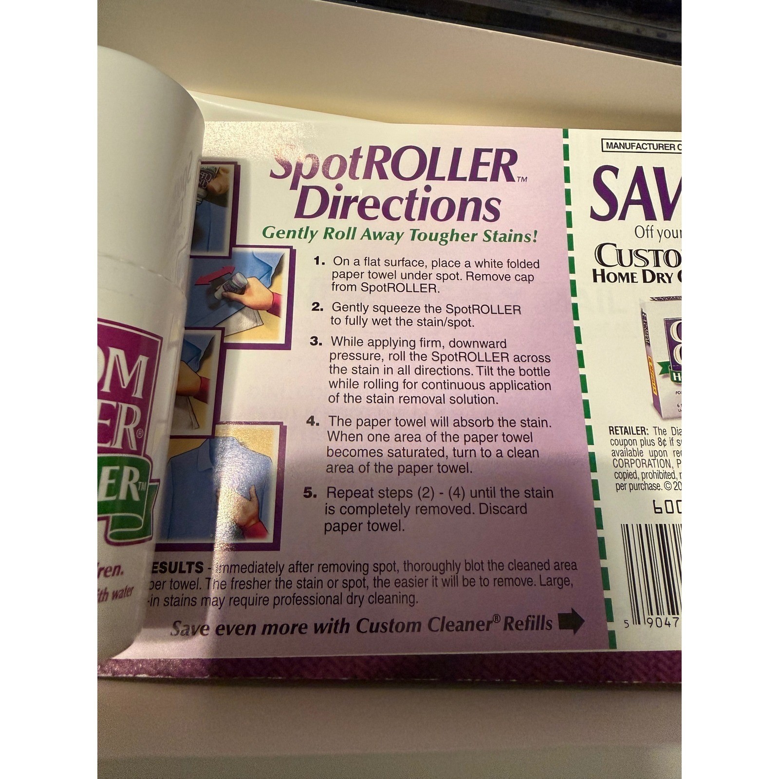 Custom Cleaner Home Dry Cleaning Kit Vintage 1999 Dryer Safe 16 Garments New
