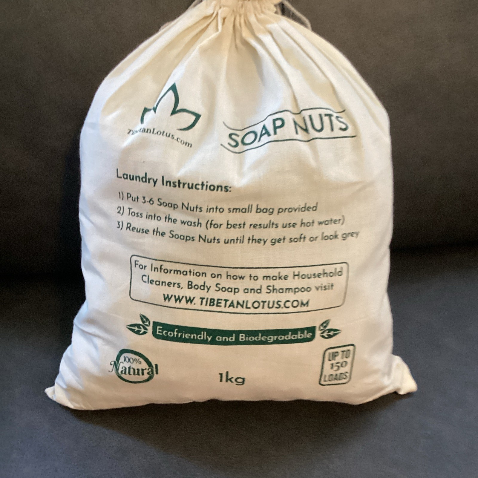 Tibetan Lotus Whole Himalayan Soap Nuts 1kg Up to 150 Loads Scent Free