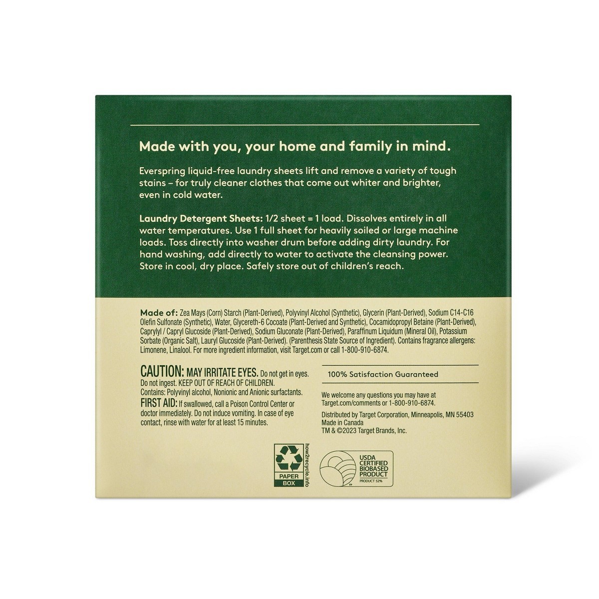 Lemon & Mint Laundry Detergent Sheets – 64 Loads – Everspring™