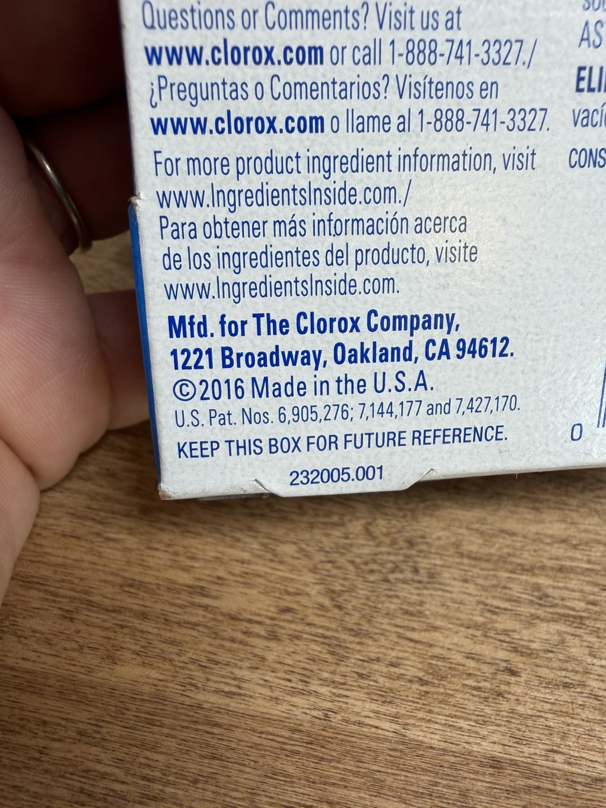 Clorox Bleach Pen Gel for Whites Laundry 2oz Dual-Tipped Discontinued