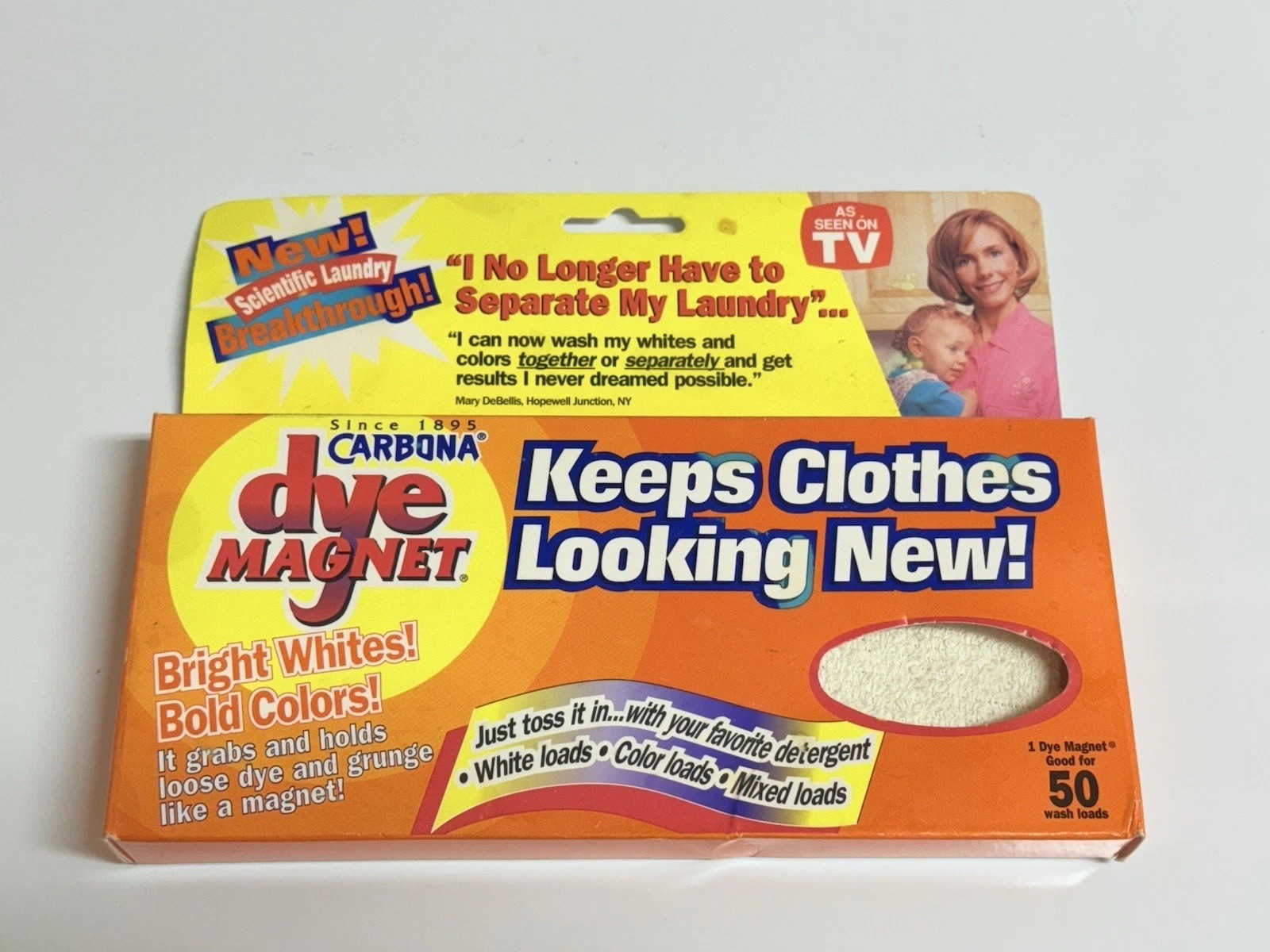 Carbona Dye Magnet~For Use w/ Whites & Bold Colors Together~Good For 50 Loads!!
