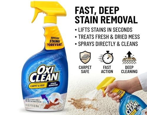 OxiClean Carpet Stain Remover Liquid 24oz Fresh Scent Low Odor