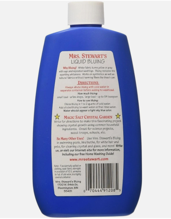 Mrs. Stewart’s Bluing Liquid 8oz (2 pack)