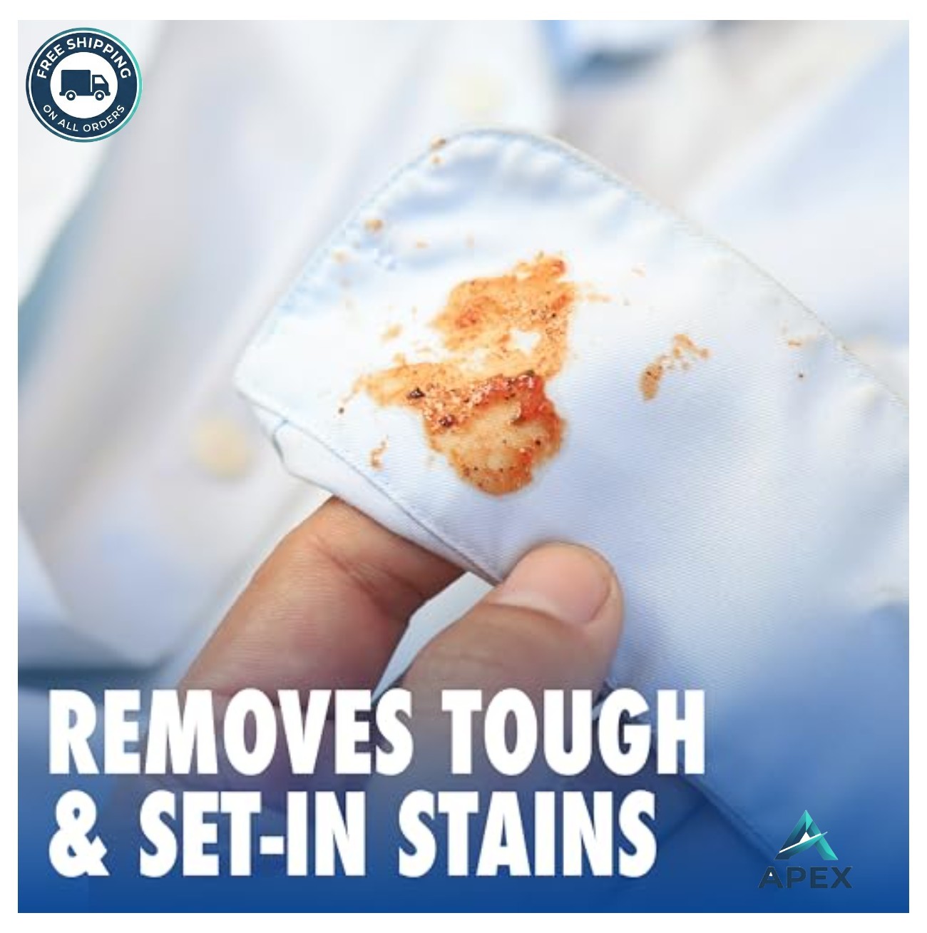 Laundry Stain Remover 12oz Triple Enzyme Formula Blood Grass BBQ Oil