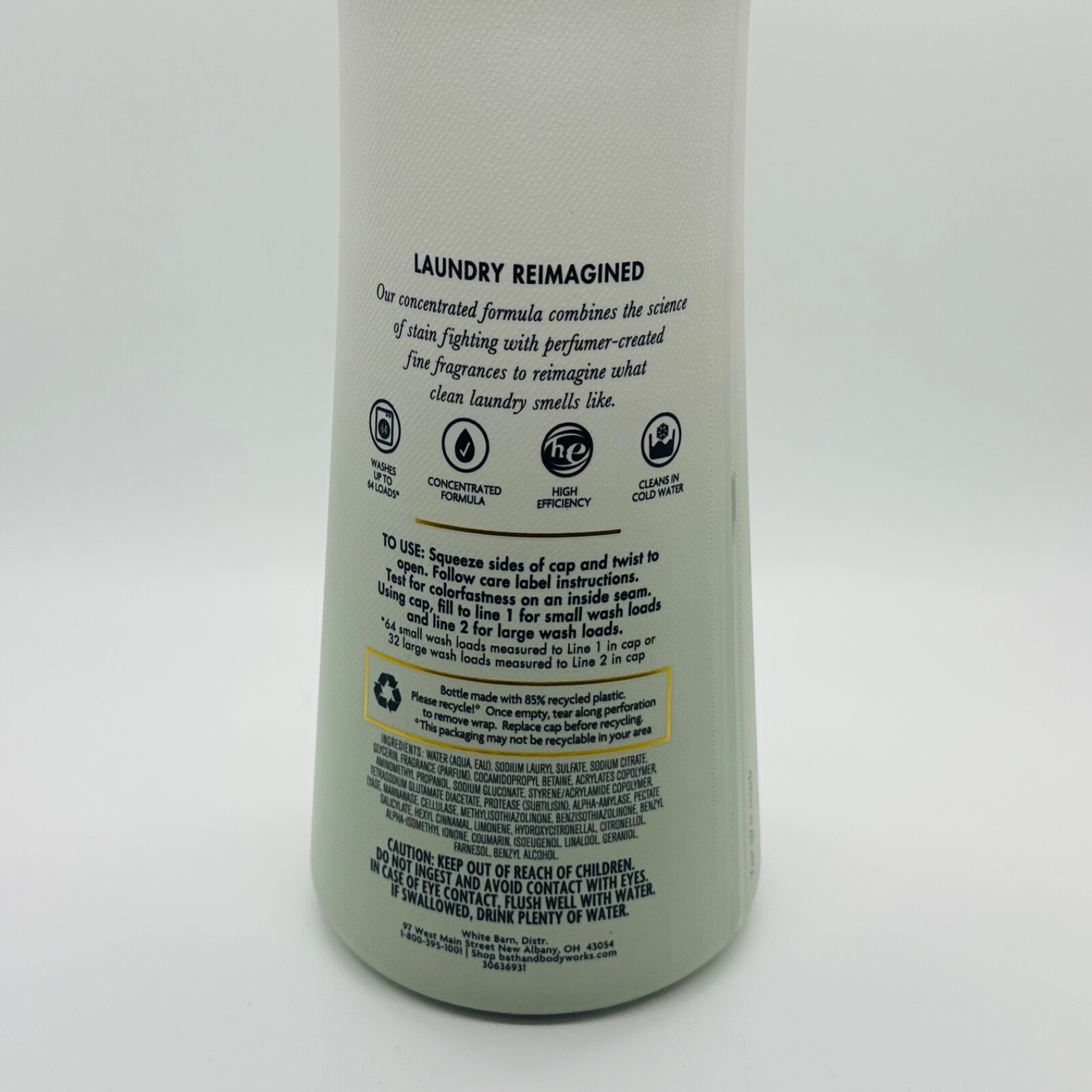 2-Pack Bath & Body Works MORNING RAIN Laundry Fabric Care Detergent 32 oz