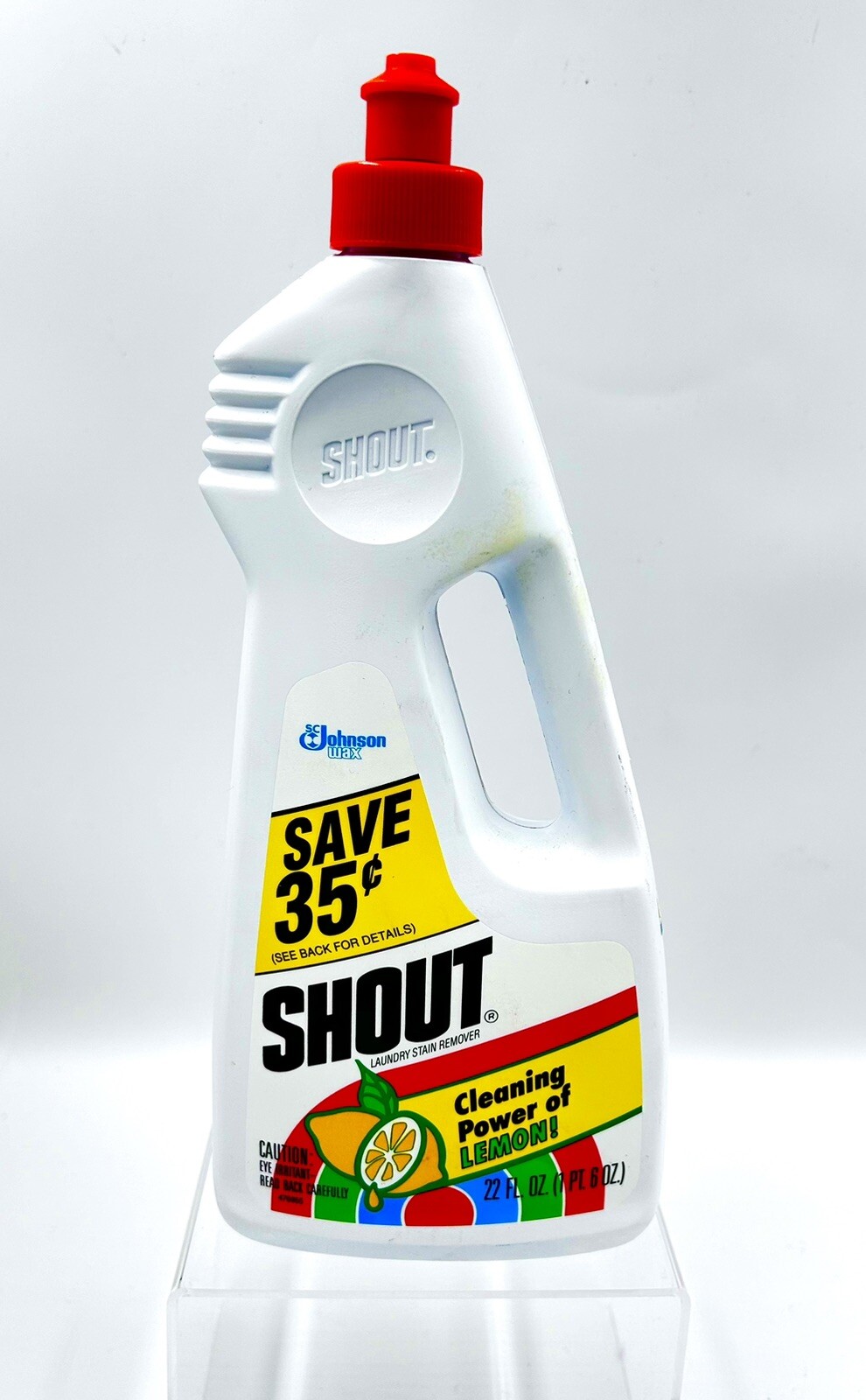 Vintage Shout Laundry Stain Remover 1989 Lemon Power New Old Stock Prop 22oz
