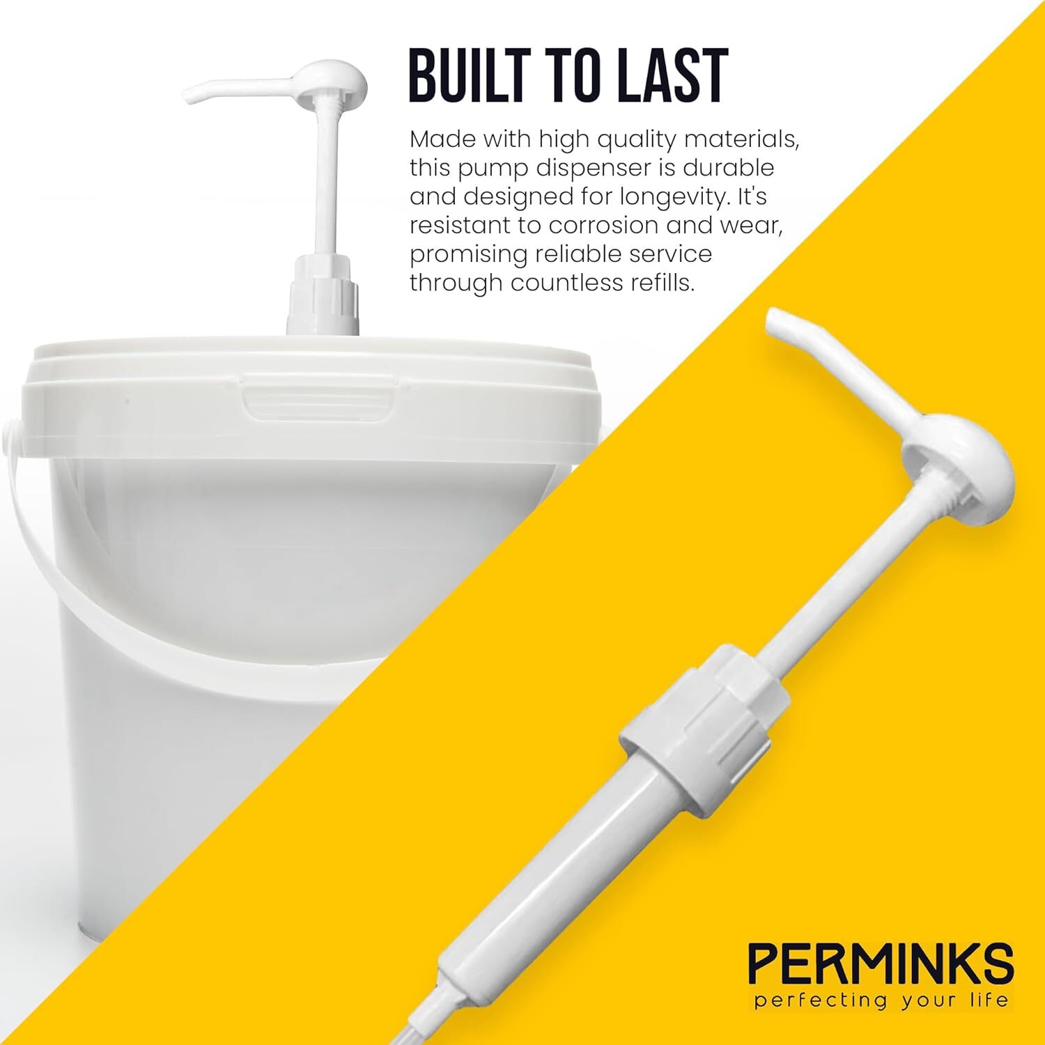 5 Gallon Pump Dispenser – Pump for 5 Gallon Bucket, Jug, Bottle (Pack of 1)