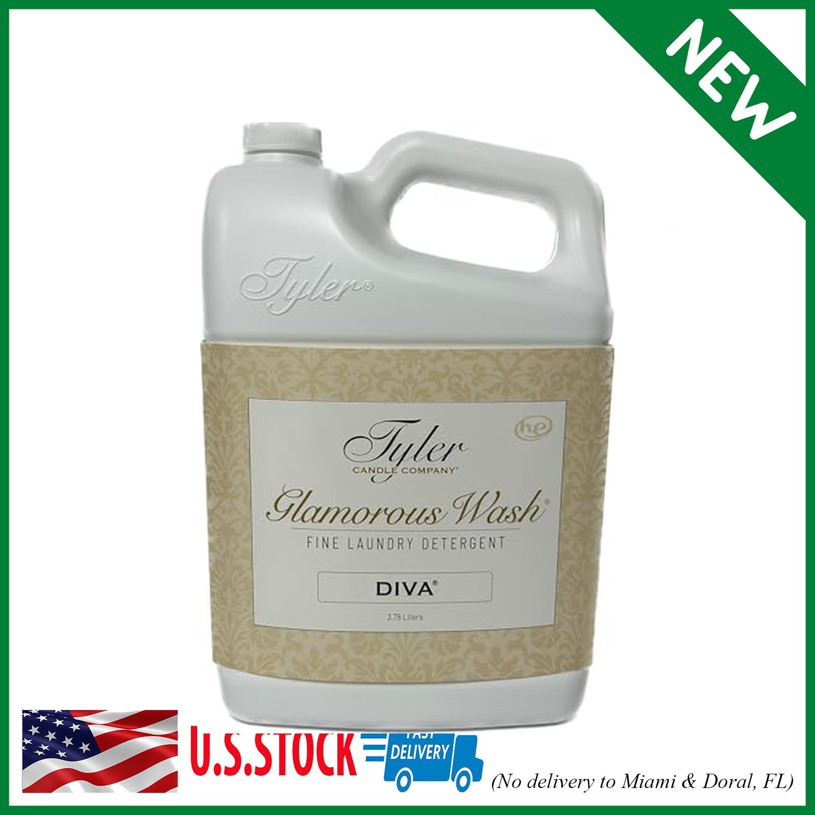 TYLER Gallon Glam Wash Laundry Detergent, Diva 128 Fl Oz (Pack of 1)