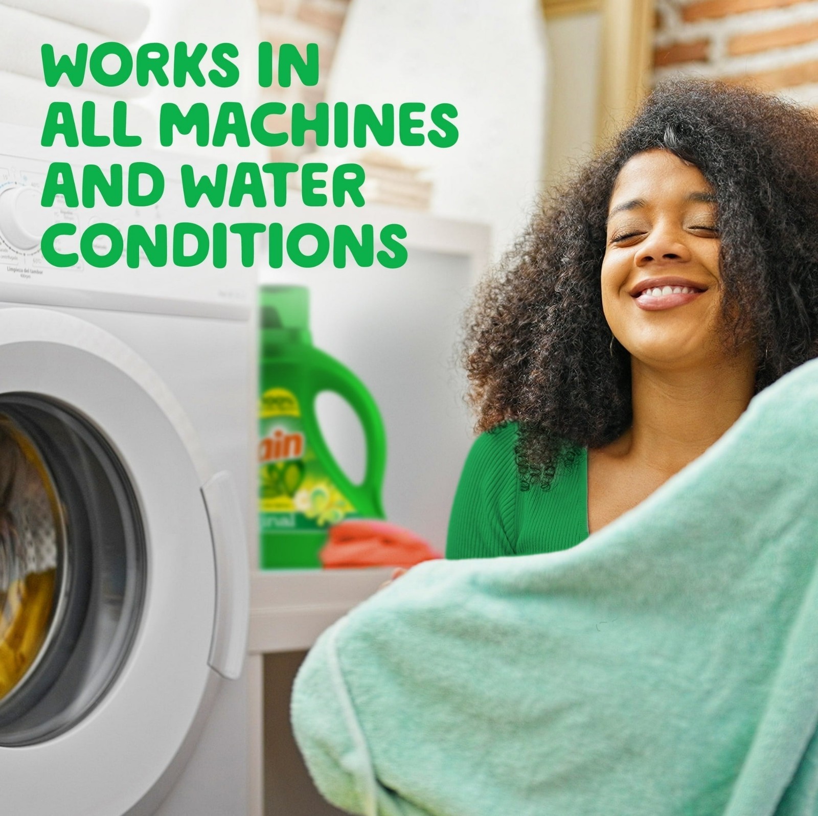 Gain Original Scent Laundry Detergent, Odor Fighters, 107 Loads, 154 fl oz
