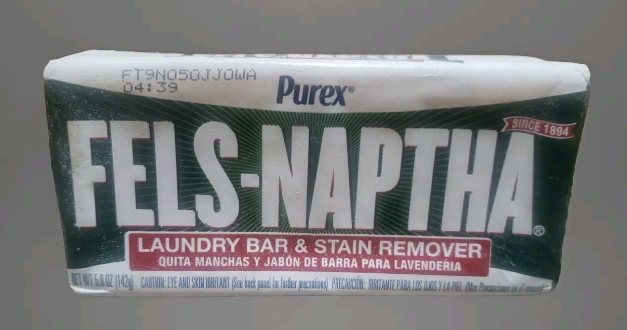 New Fels-Naptha By Purex Laundry Bar Soap And Stain Remover Lot Of 2 Bars