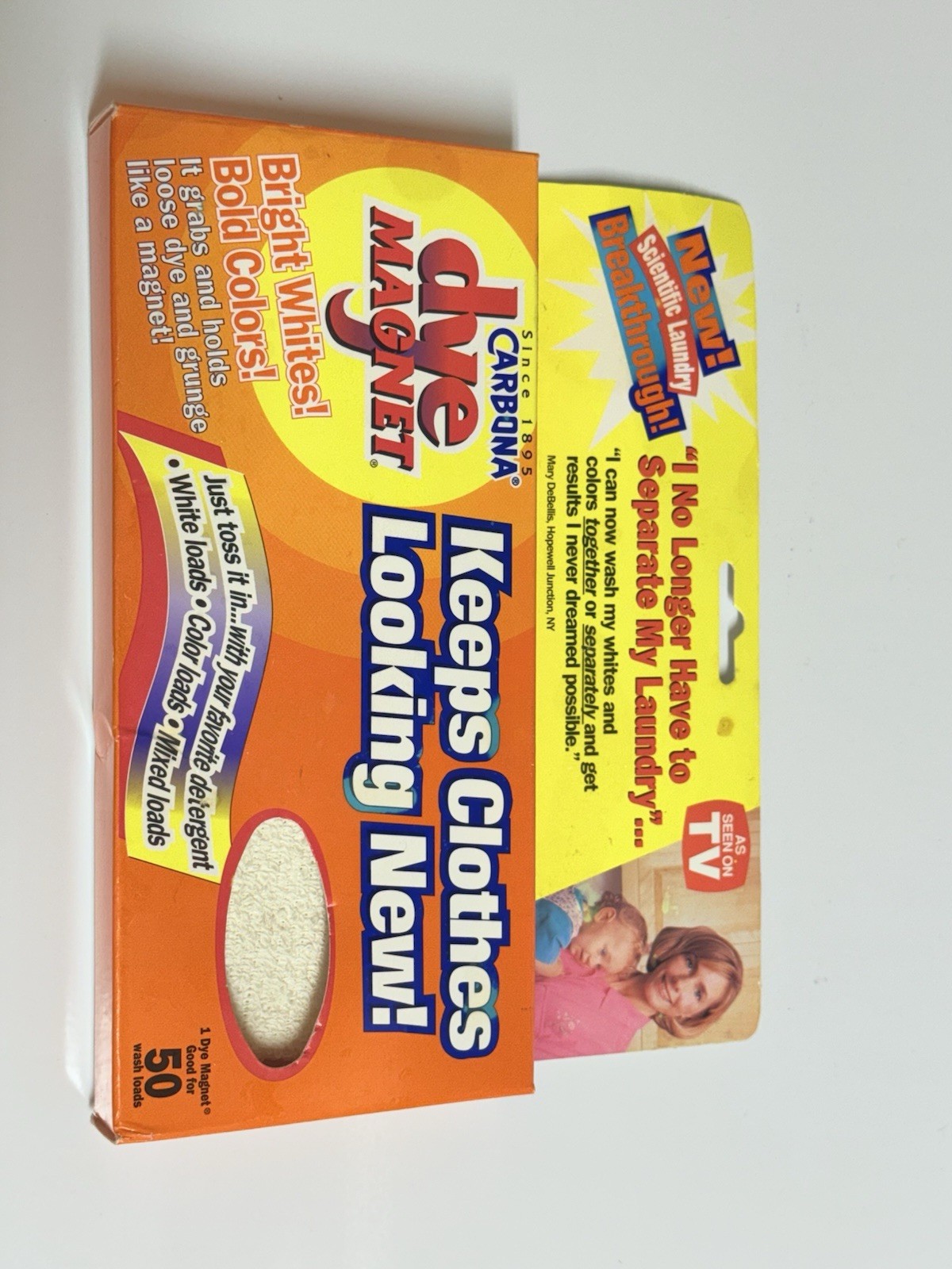 Carbona Dye Magnet~For Use w/ Whites & Bold Colors Together~Good For 50 Loads!!