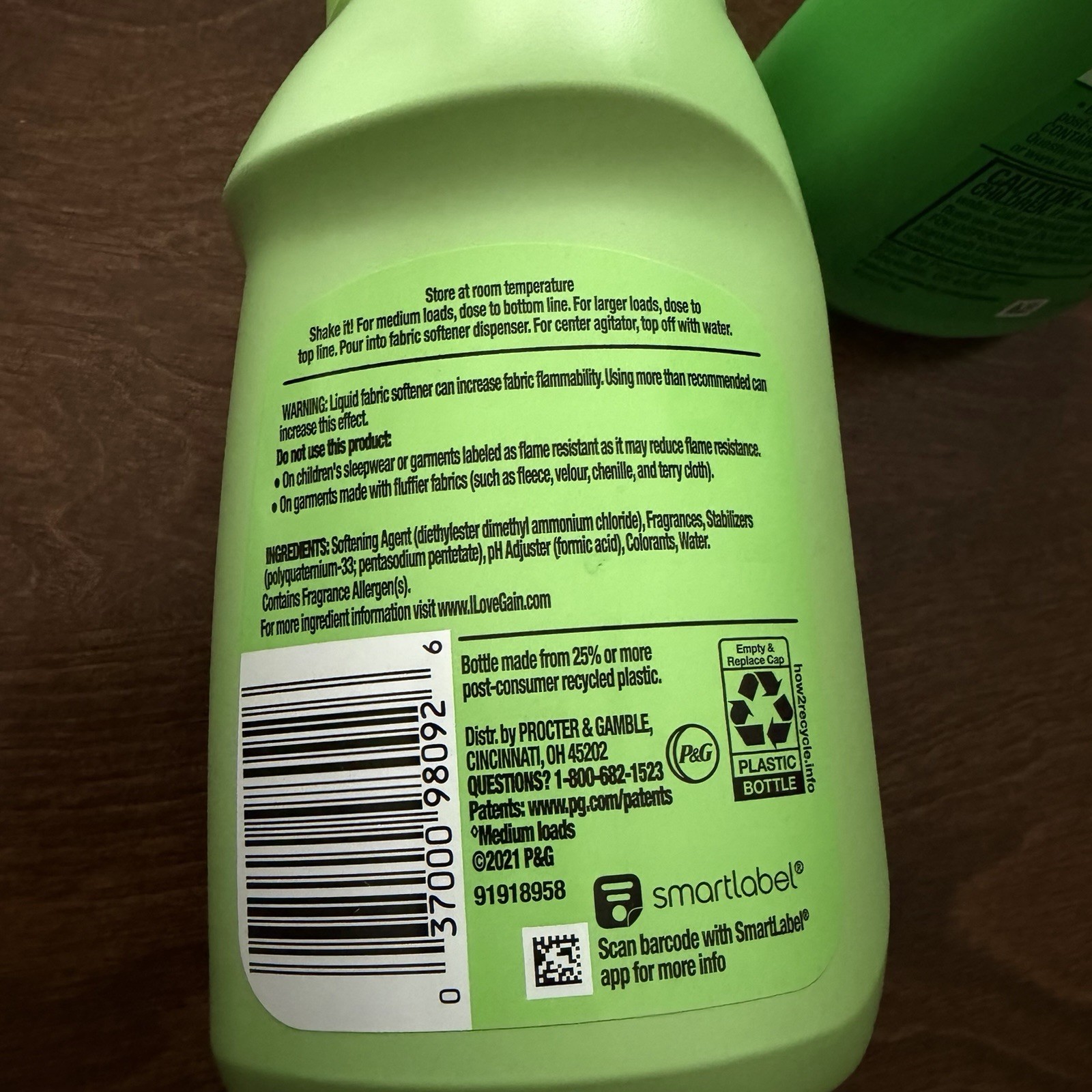 Gain Original Laundry Detergent 10 Oz Travel 6 Loads Softener 10oz Orig 12 Loads