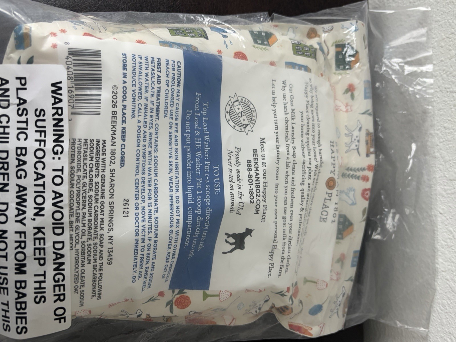 Beekman 1802 Happy Place 246-Load Laundry Soap 123 oz Fresh Linen Sealed