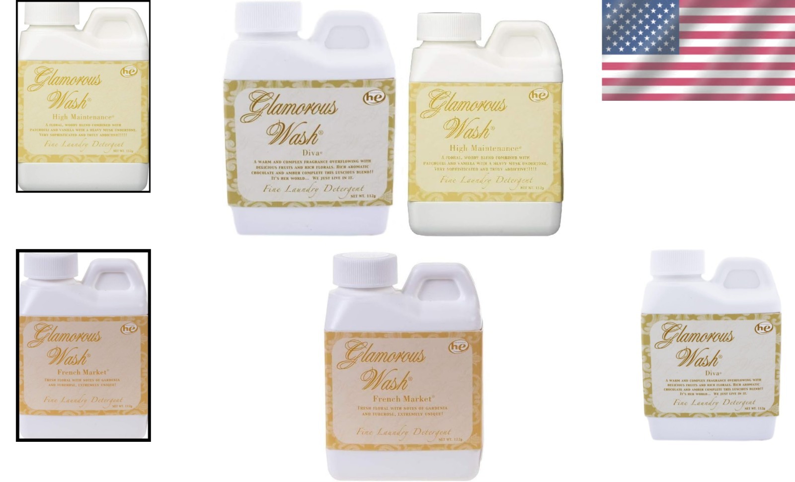 Tyler 4oz Laundry Detergent Gift Set – Concentrated Formula with Floral Scents