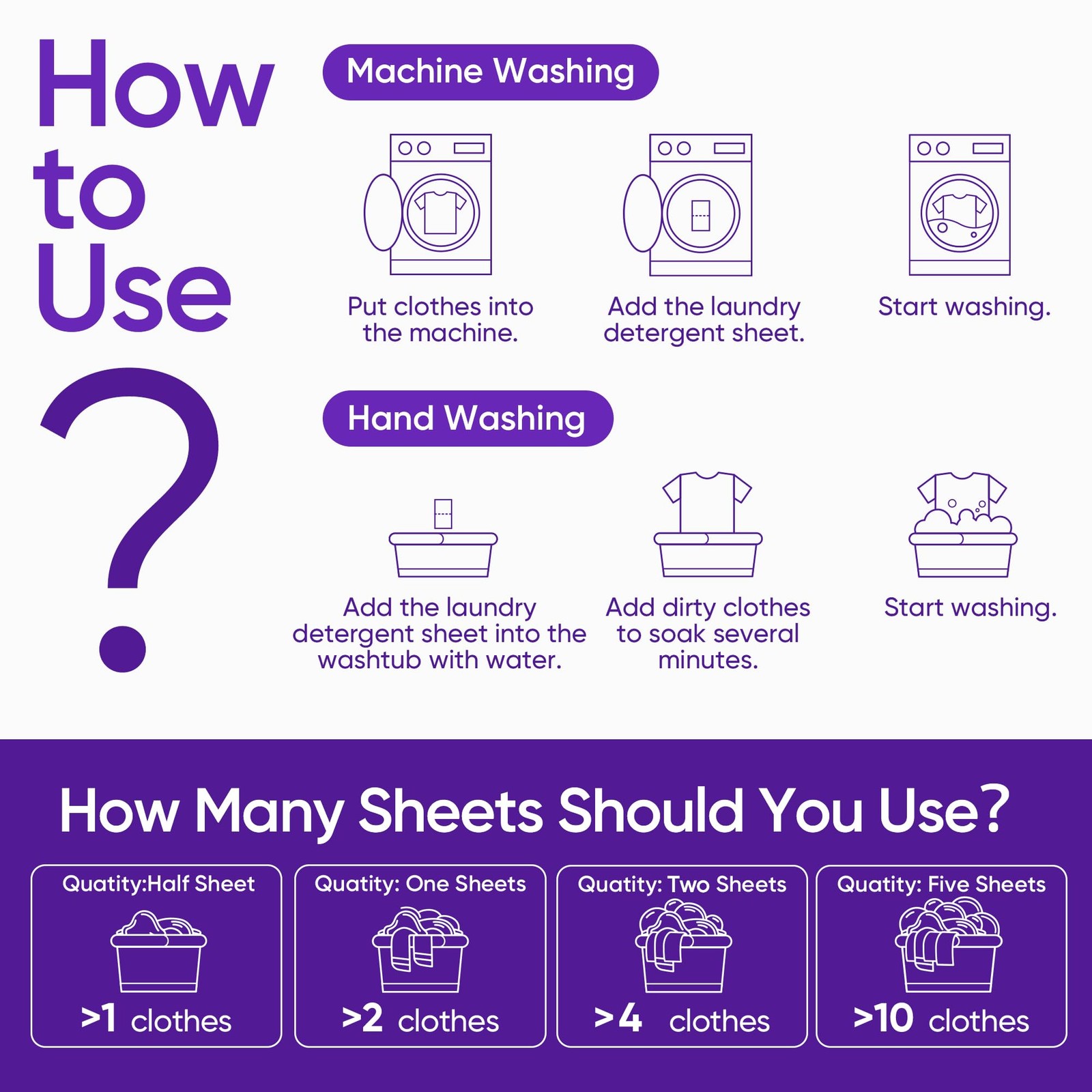 Lavender Laundry Detergent Sheets Travel Eco-friendly 300 Loads Clothes Washi…
