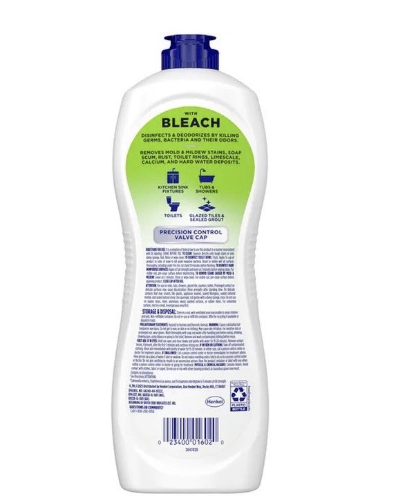 Soft Scrub with Bleach Cleaner 24 oz Bathroom & Kitchen Surface Cleaner