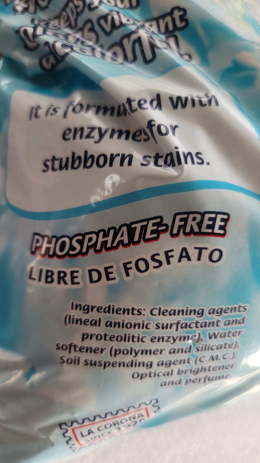 Foca Phosphate Free Laundry Detergent Net Wt 70.54 oz (4.40 lb) 2 kg