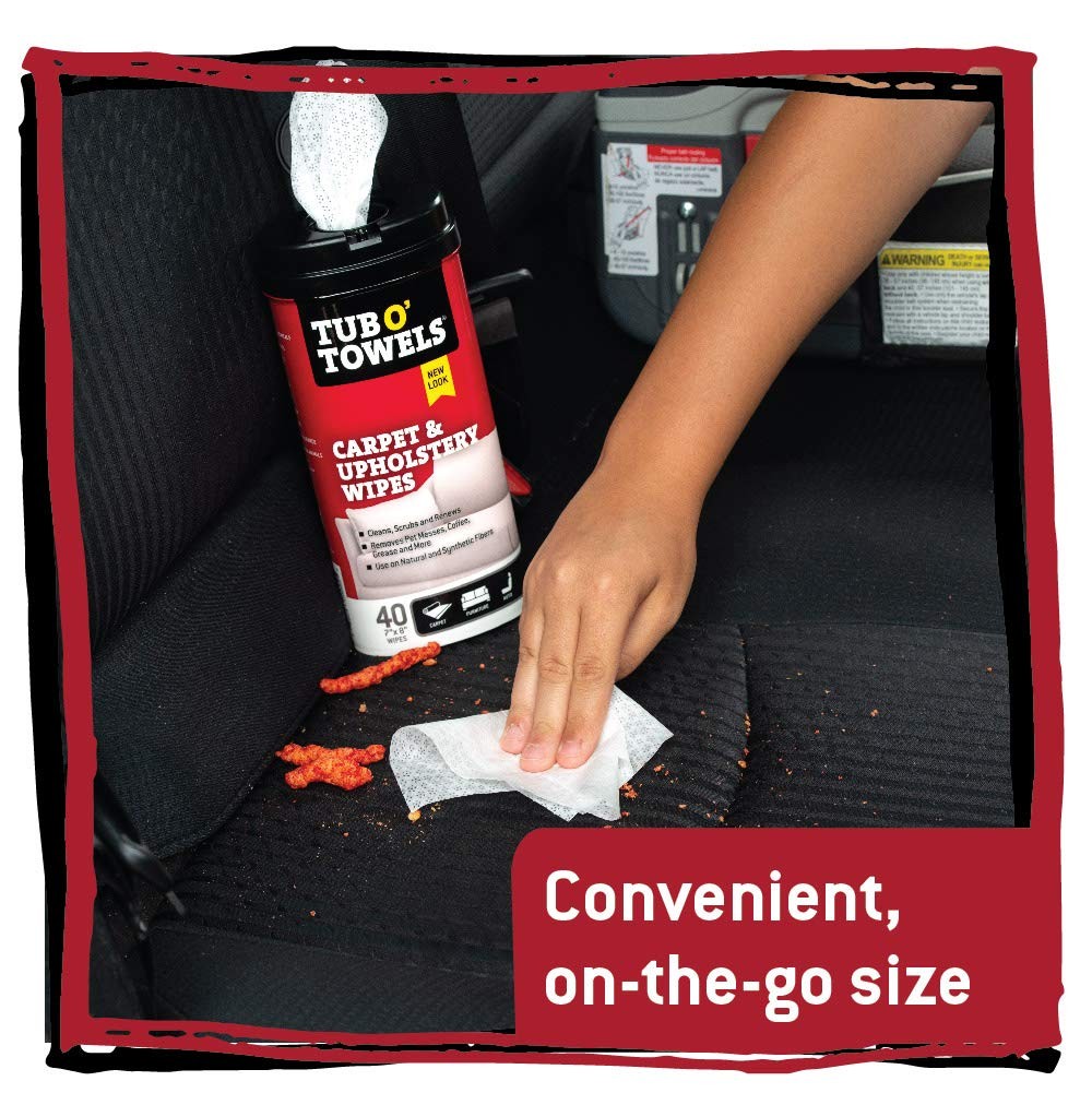 Carpet, Rug, and Upholstery Cleaning Wipes – Extra Strength Stain Remover, Od…