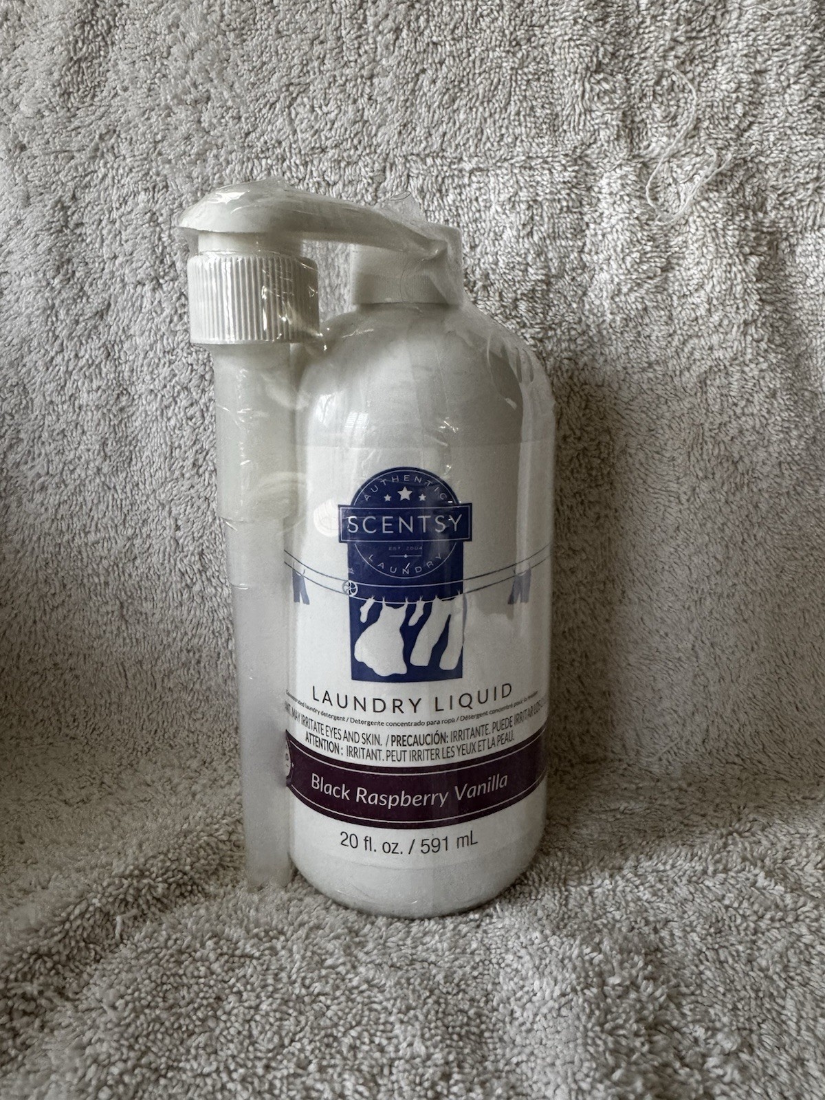 Scentsy Black Raspberry Vanilla Laundry Liquid 20 Ounce NEW