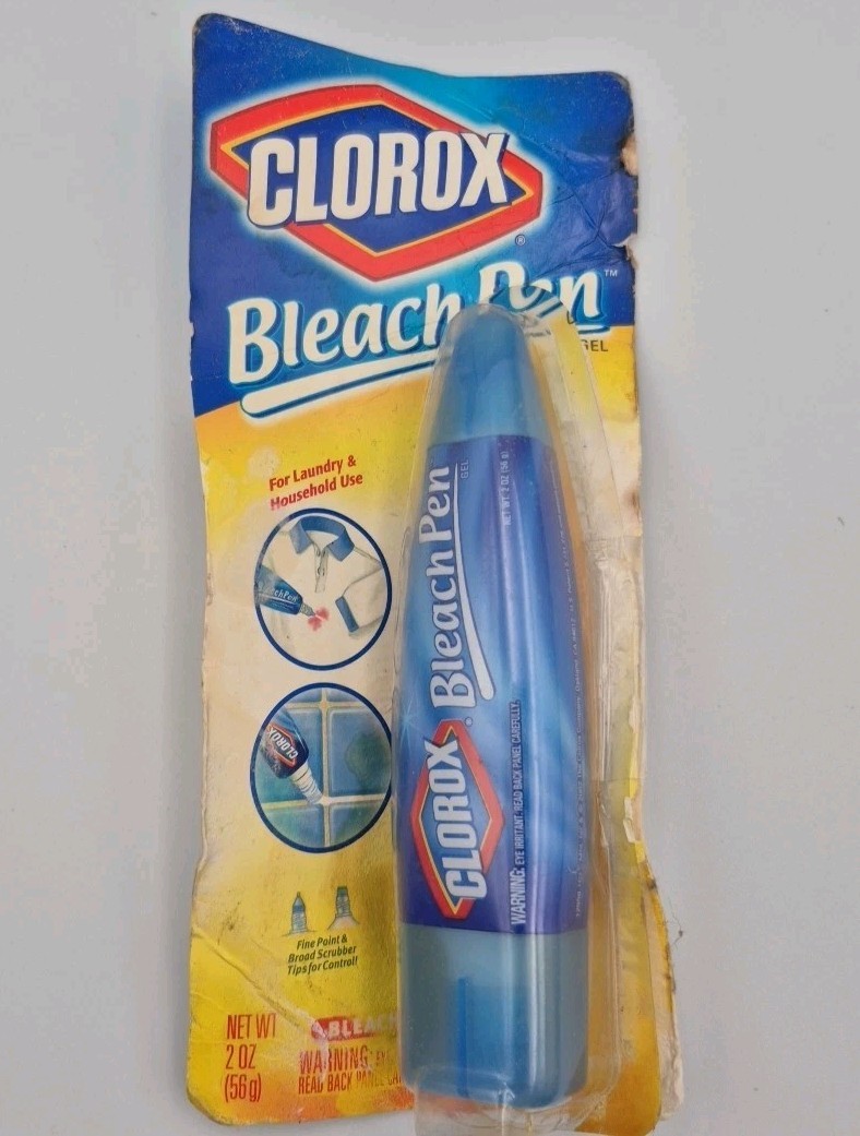 Origional Formula! 2002 Clorox Bleach Pen Gel for Whites 2oz/56g Stain Remover