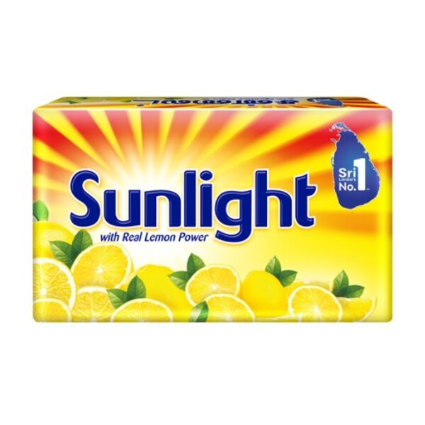 Sunlight Laundry Bar Real Lemon Detergent Clothes Washing Soap (Pack of 03)
