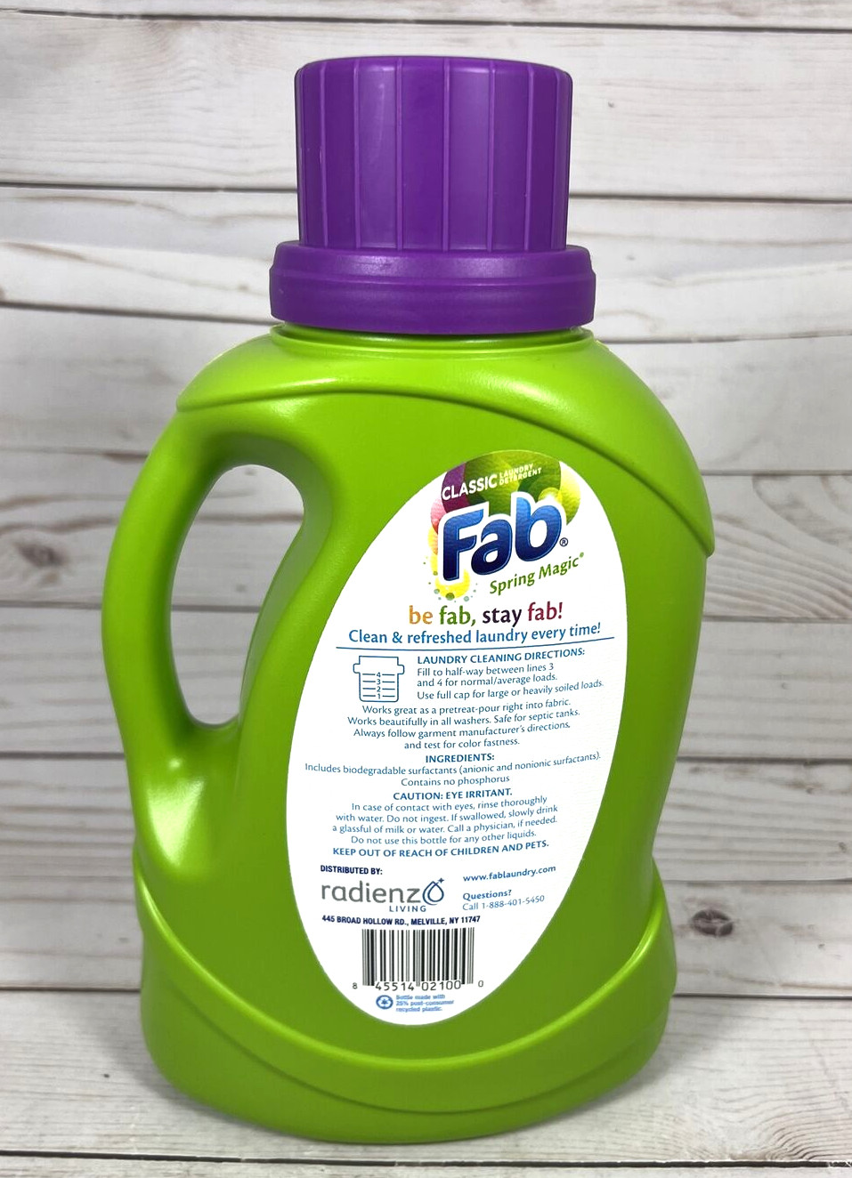 FAB Spring Magic 40oz Classic Laundry Detergent With Scent Booster