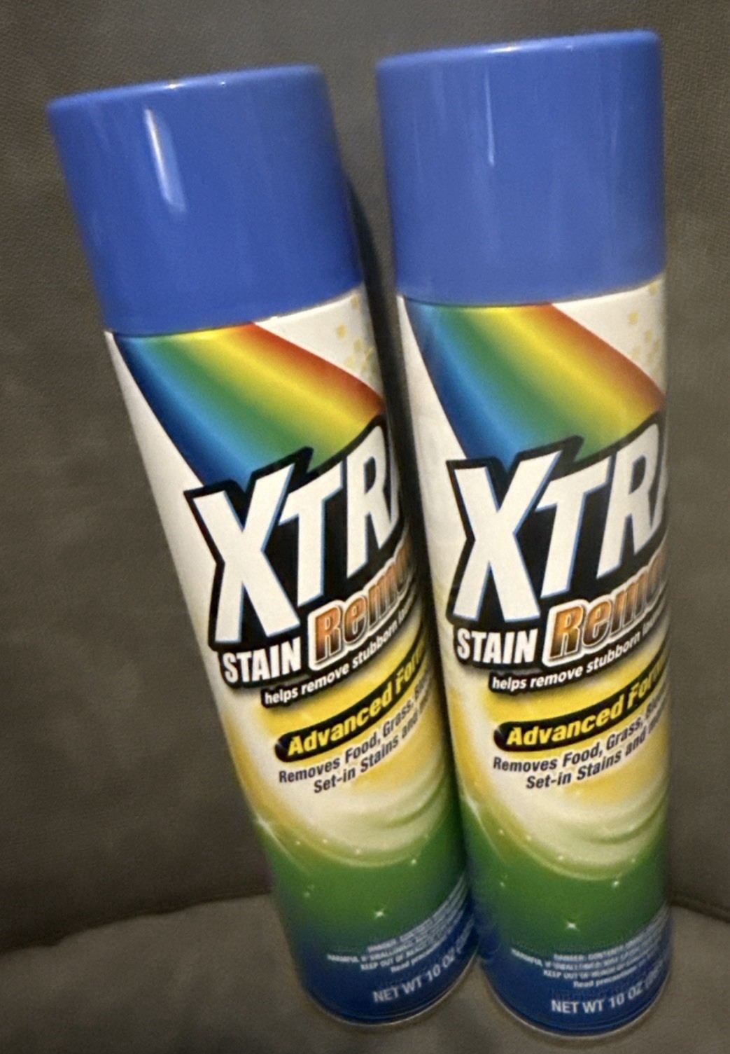 2 Pack XTRA Stain Remover Spray Advanced Formula Laundry Pre-Treat 10 oz Each