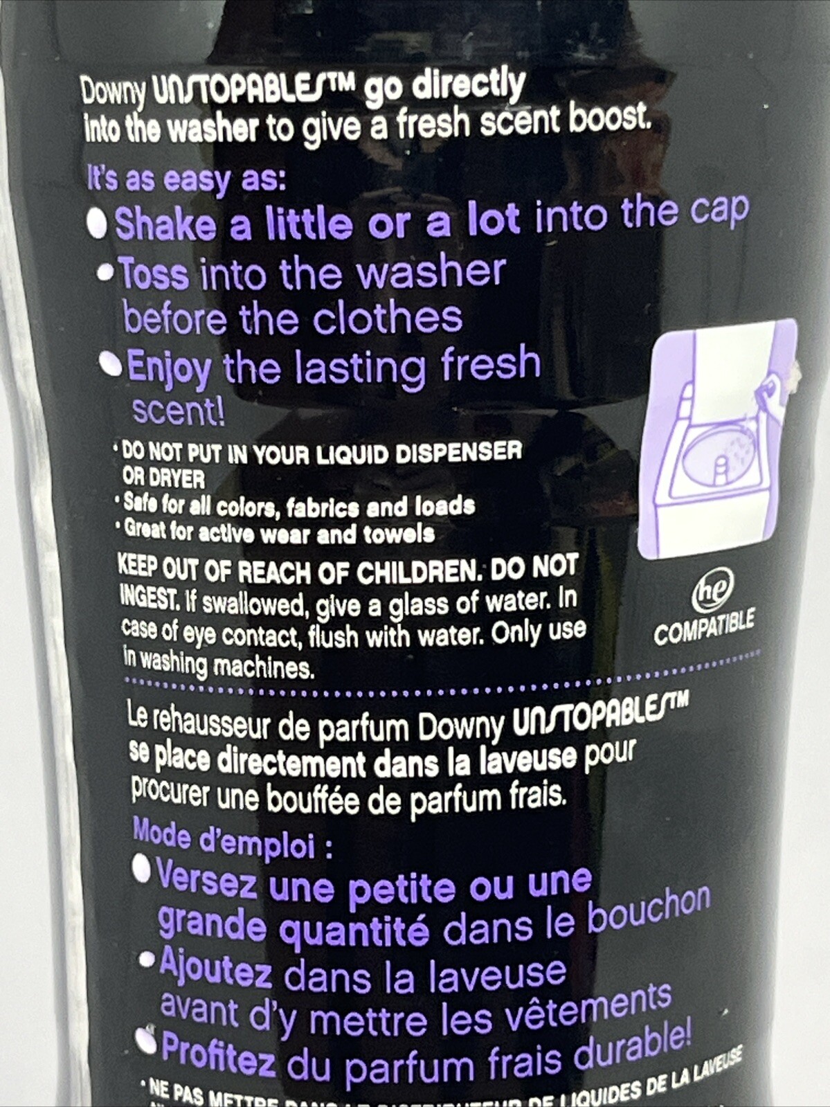 NEW Downy Unstopables In-Wash Scent Booster Beads, Lush, 10 oz