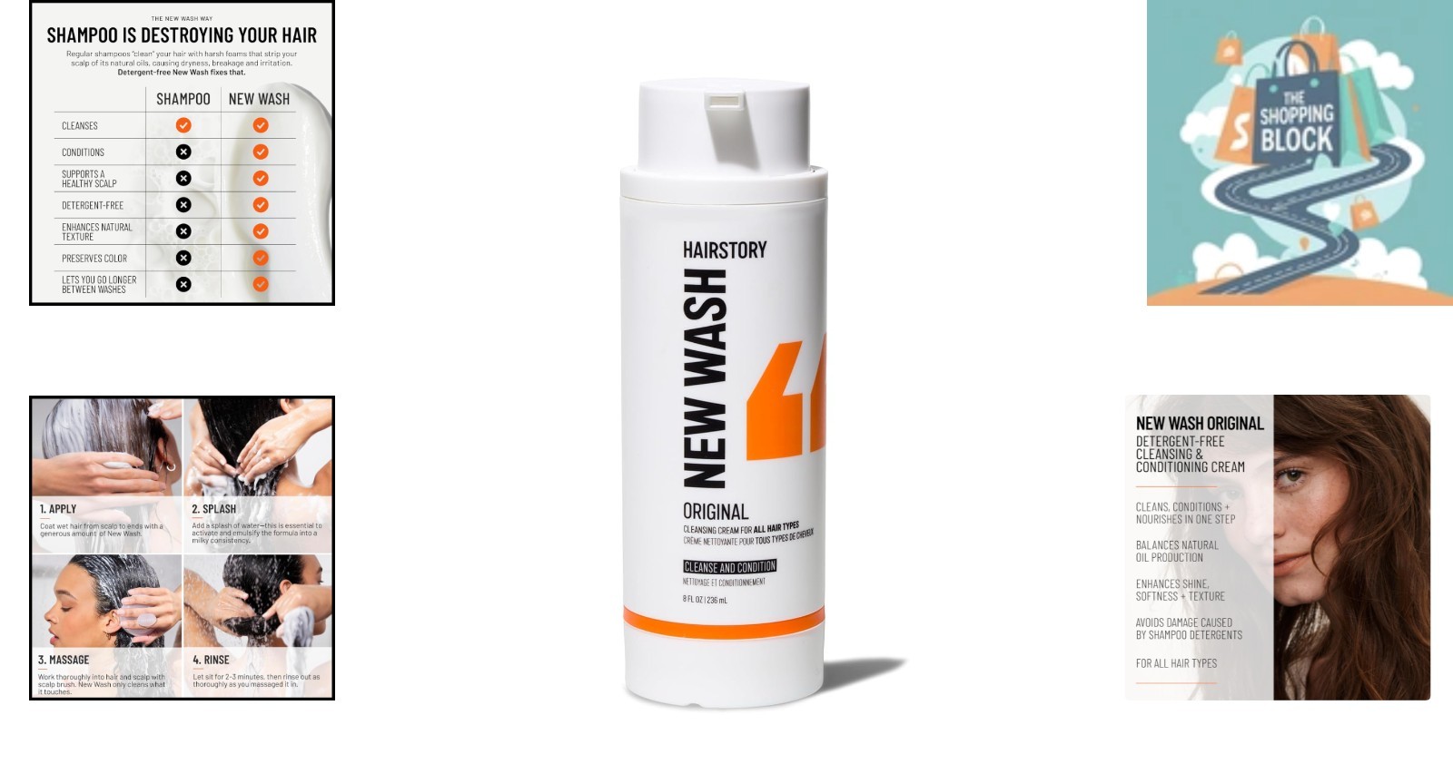 New Wash Refill 8oz Detergent-Free Cleansing Cream