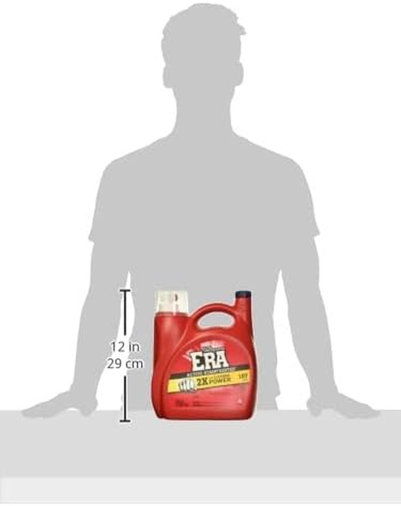 Era 2X Ultra Active Stainfighter Formula Liquid Laundry Detergent 154 Fl Oz, 107